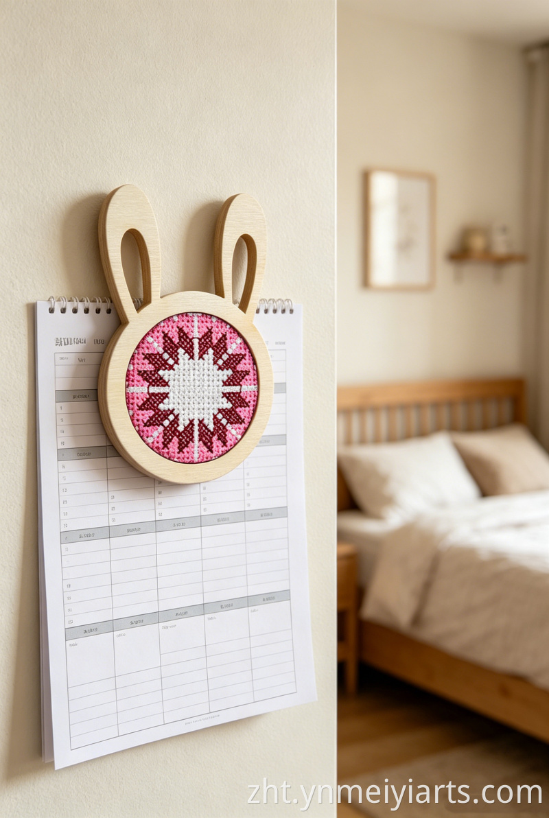 Embroidered fridge magnet